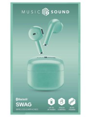 Earphones Ms Swag Tws Bt Light Green