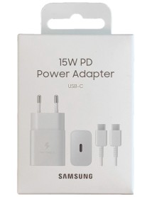 Adaptor Samsung 15w Pd Usb-c + Usb-c 1m White 