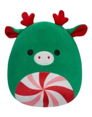 Plus Squishmallows Christmas Zumir Green Moose W. Peppermint Swirl Tummy 19cm (23598)