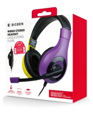 Casti Bigben Interactive Stereo V1 Purple & Yel...
