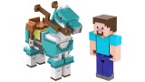 Figurina Joc Minecraft Armored Horse And Steve 10cm
