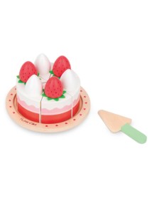 Small Wood Strawberry Cake (l40246) 