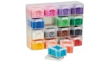  Hama Beads Large Storage Box & MIDI Beads & 16 Compartments