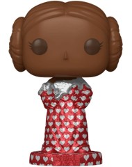 Pop Star Wars Valentines Day 2024 Princess Leia Valentine Chocolate 676 Bobble Head