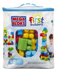 Mega Bloks First Builders Big Building Bag 60pcs Blue (dch55)