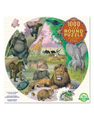 Puzzle Eeboo Round Wildlife Of Africa 1000pc (epzcwla)