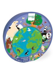 Puzzle Scratch Europe Contour The World 45pc (466181196)