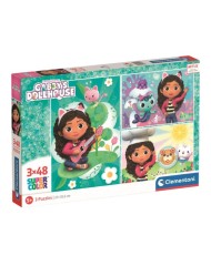 Puzzle Clementoni Gabbys Dollhouse 3x48 Pcs (25290)