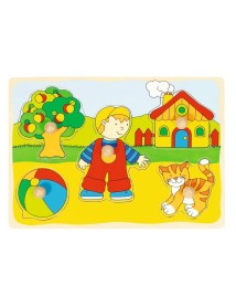 Puzzle Goki Cat, House Lift-out (57858) 