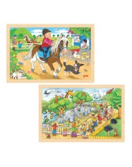 Puzzle Goki Pony Farm & Visit At The Zoo 2 X 24pc (1240272/1240280)