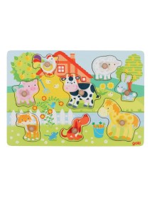 Puzzle Goki Farm Animals Lift-out (57392) 