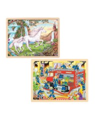 Puzzle Goki Unicorn & Firefighting 2x48pc (1240290/1240292)
