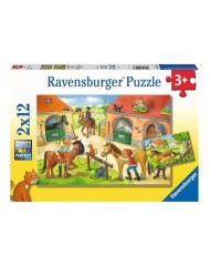 Puzzle Ravensburger Happy Days At The Stables 2x12pc (05178)
