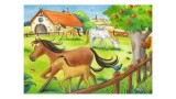  Puzzle Ravensburger Happy Days At The Stables 2x12pc (05178)