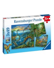 Puzzle Ravensburger Dinosaur Facination 3x49pc (09317)