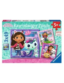 Puzzle Ravensburger Gabby's Dollhouse 3x49pc (10105659) 