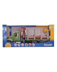 Bruder Mack Granite Timber Truck W/loading Crane (02824)