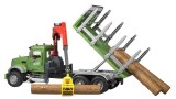  Bruder Mack Granite Timber Truck W/loading Crane (02824)