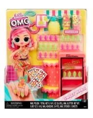 Papusa Mga L.o.l. Surprise O.m.g Sweet Nailstm Pinky Pops Fruit Shop (503842-euc)