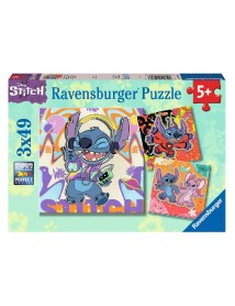 Puzzle Ravensburger Disney Stitch 3x49pc 