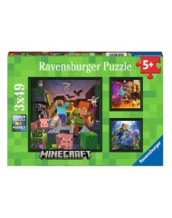 Puzzle Ravensburger Minecraft Biomes 3x49pc (10105621)
