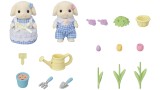 Figurina Joc Sylvanian Families Flower Garden Set Flora Rabbit Brother & Sister 5736