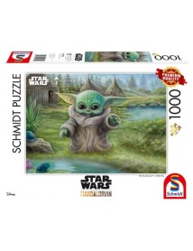 Puzzle Schmidt Thomas Kinkade Star Wars The Mandalorian Childs Play 1000pc (sch9955) 