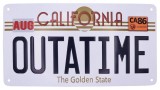 Back To The Future Replica Number Plate Tin Sign