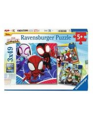 Puzzle Ravensburger Spidey's Adventures 3x49pc