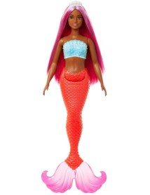 Papusa Barbie Dreamtopia Mermaid Orange (hrr03) 