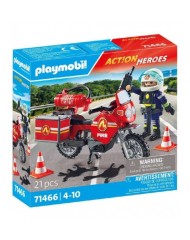 Playmobil Fire Motorcycle & Oil Spill Incident (71466)