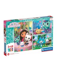 Puzzle Clementoni Gabbys Dollhouse 3x48pc (25289)