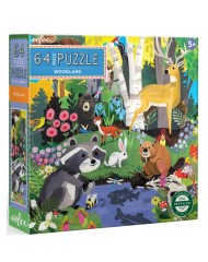Puzzle Eeboo 64pc Woodland (epzwdl)