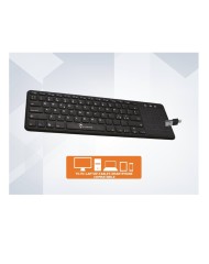 Keyboard Techmade Wireless Tm Bk268t Touchpad Black