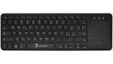 Keyboard Techmade Wireless Tm Bk268t Touchpad Black pentru PC