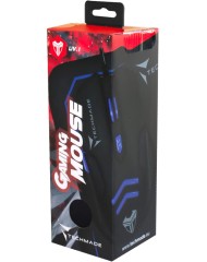 Kit Techmade Mouse Usb + Mousepad Gaming Black Blue