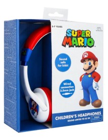 Headphones Otl Mario White Wired Premium Junior 