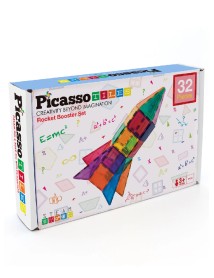Picasso Tiles Rocket Booster Set 32 Pcs 