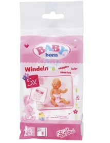 Baby Born Nappies 5 Pack (826508) 