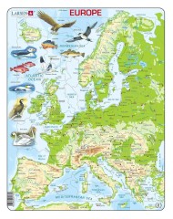 Larsen Puzzle Europe (87 Pcs) (k70)