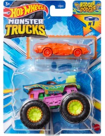 Hot Wheels Monster Trucks Rodger Dodger 2 Pack (hwn37) 