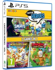 Cartoon Heroes Vol. 1 3 Games In 1 Smurfs Mission Vileaf & Marsupilami & Garfield Lasagna Party
