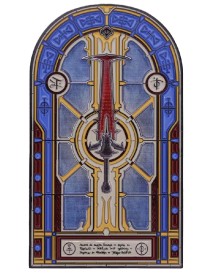 Doom Limited Edition Crucible Sword Stained Glass Window Ingot 
