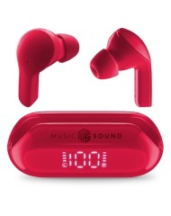 Earpods Ms Slide 3eq LCD Tws Bt Red