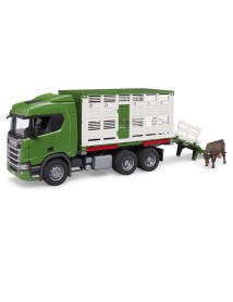 Bruder Scania Super 560r Cattle Transportation Truck With 1 Cattle (03548) 