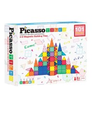 Picasso Tiles 3-D Magnetic Building Set (101pcs) (pt101)