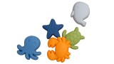  Filibabba Silicone Sand Toys 5 Pieces Animals Of The Sea (fi-03088)