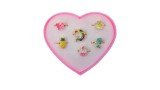  Pocket Money Box Of Silver Rings 6 Pcs. (640113)