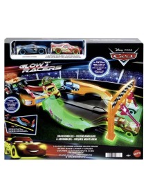 Disney Pixar Cars Glow Racers Launch & Criss-cross Glow Race Playset (hpd80) 