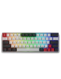 Spartan Gear Pegasus 2 Rgb Wired Wireless 63 Keys Mechanical Keyboard White Grey 